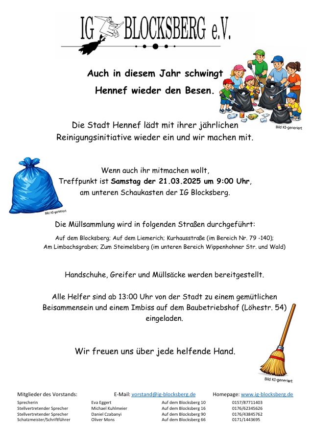 Hennef schwingt den Besen 2026